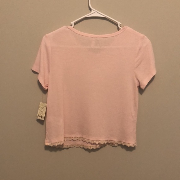 NWT Pink Crop Top Small - Picture 4 of 4